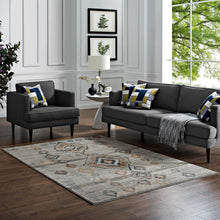 Load image into Gallery viewer, Jenica Distressed Moroccan Tribal Abstract Diamond 5x8 Area Rug by Modway