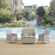 Load image into Gallery viewer, Bridge 4 Piece Outdoor Patio Patio Conversation Set by Modway