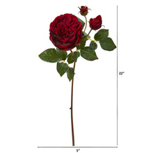 Load image into Gallery viewer, 22" Rose Artificial Flower (Set of 6)