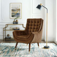Load image into Gallery viewer, Suggest Button Tufted Performance Velvet Lounge Chair by Modway
