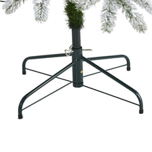 Load image into Gallery viewer, 7.5' Flocked South Carolina Spruce Artificial Christmas Tree w 600 Clear Lights