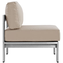 Load image into Gallery viewer, Shore 3 Piece Outdoor Patio Aluminum Sectional Sofa Set by Modway
