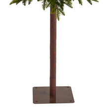 Load image into Gallery viewer, 7' Alaskan Alpine Artificial Christmas Tree with 150 Clear Microdot