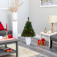 Load image into Gallery viewer, 3.5' Northern Rocky Spruce Artificial Christmas Tree w/ 50 Clear Lights
