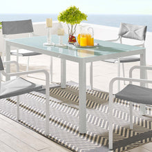 Load image into Gallery viewer, Raleigh 59" Outdoor Patio Aluminum Dining Table by Modway