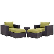 Load image into Gallery viewer, Convene 5 Piece Outdoor Patio Sectional Set by Modway