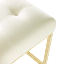 Load image into Gallery viewer, Privy Gold Stainless Steel Performance Velvet Bar Stool by Modway