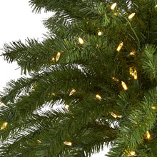 Load image into Gallery viewer, 7' Christmas Palm Artificial Tree with 300 White Warm LED Lights