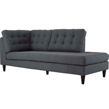 Load image into Gallery viewer, Empress 2 Piece Upholstered Fabric Right Facing Bumper Sectional by Modway