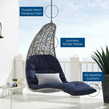 Load image into Gallery viewer, Landscape Hanging Chaise Lounge Outdoor Patio Swing Chair by Modway