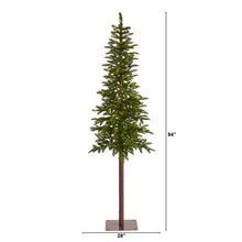 Load image into Gallery viewer, 7' Alaskan Alpine Artificial Christmas Tree with 150 Clear Microdot