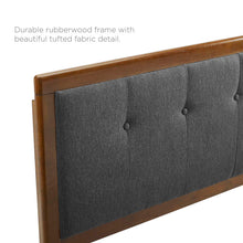 Load image into Gallery viewer, Draper Tufted Fabric and Wood King Headboard by Modway