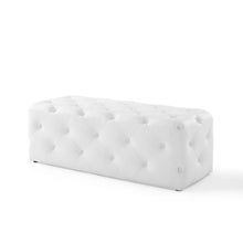 Load image into Gallery viewer, Amour 48" Tufted Button Entryway Faux Leather Bench by Modway