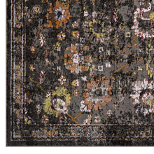 Load image into Gallery viewer, Minu Distressed Floral Lattice 4x6 Area Rug by Modway