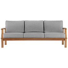 Load image into Gallery viewer, Marina Outdoor Patio Teak Sofa by Modway