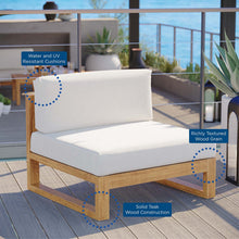 Load image into Gallery viewer, Upland Outdoor Patio Teak Wood Armless Chair by Modway