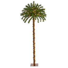 Load image into Gallery viewer, 5' Christmas Palm Artificial Tree with 150 Warm White LED Lights