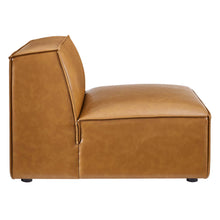 Load image into Gallery viewer, Restore Vegan Leather Sectional Sofa Armless Chair by Modway