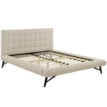 Load image into Gallery viewer, Julia Biscuit Tufted Upholstered Fabric Queen Platform Bed by Modway