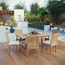 Load image into Gallery viewer, Marina 7 Piece Outdoor Patio Teak Dining Set by Modway
