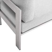 Load image into Gallery viewer, Shore 3 Piece Sunbrella¨ Fabric Outdoor Patio Aluminum Set by Modway