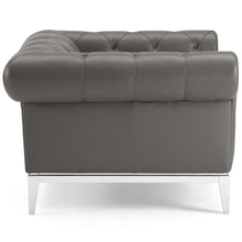 Load image into Gallery viewer, Idyll Tufted Button Upholstered Leather Chesterfield Armchair by Modway