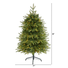 Load image into Gallery viewer, 4' Vancouver Fir 'Natural Look' Artificial Christmas Tree w/ 250 Clear LED Light