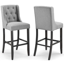 Load image into Gallery viewer, Baronet Upholstered Fabric Bar Stool Set of 2 by Modway