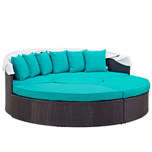 Load image into Gallery viewer, Quest Outdoor Patio Wicker Rattan Canopy Sectional Daybed by Modway