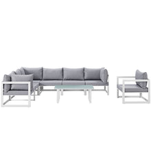 Load image into Gallery viewer, Fortuna 8 Piece Outdoor Patio Sectional Sofa Set by Modway