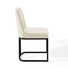 Load image into Gallery viewer, Amplify Sled Base Upholstered Fabric Dining Side Chair by Modway