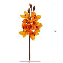 Load image into Gallery viewer, 20" Cymbidium Orchid Artificial Flower (Set of 4)