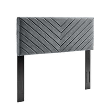 Load image into Gallery viewer, Alyson Angular Channel Tufted Performance Velvet King / California King Headboard by Modway