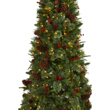 Load image into Gallery viewer, 7.5' Norway Mixed Pine Artificial Christmas Tree w/ 450 Clear LED Lights
