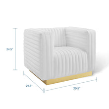 Load image into Gallery viewer, Charisma Channel Tufted Performance Velvet Accent Armchair by Modway