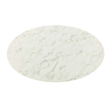 Load image into Gallery viewer, Lippa 54" Oval Faux Marble Dining Table by Modway
