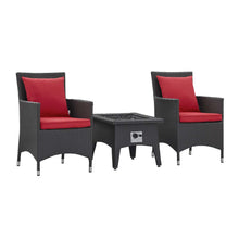 Load image into Gallery viewer, Convene 3 Piece Set Outdoor Patio with Fire Pit by Modway
