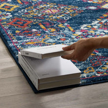 Load image into Gallery viewer, Entourage Khalida Distressed Vintage Floral Lattice 5x8 Area Rug by Modway