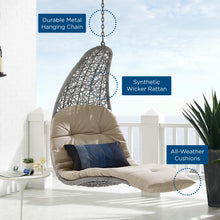 Load image into Gallery viewer, Landscape Hanging Chaise Lounge Outdoor Patio Swing Chair by Modway
