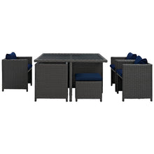 Load image into Gallery viewer, Sojourn 9 Piece Outdoor Patio Sunbrella¨ Dining Set by Modway