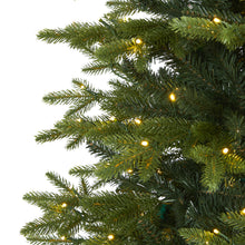 Load image into Gallery viewer, 7.5' Belgium Fir 'Natural Look' Artificial Christmas Tree w/ 550 Clear LED Light