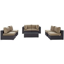 Load image into Gallery viewer, Convene 7 Piece Outdoor Patio Sectional Set by Modway