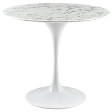 Load image into Gallery viewer, Lippa 36" Round Faux Marble Dining Table by Modway
