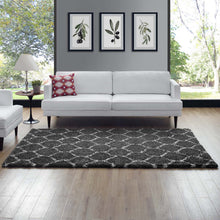 Load image into Gallery viewer, Solvea Moroccan Trellis 5x8 Shag Area Rug by Modway