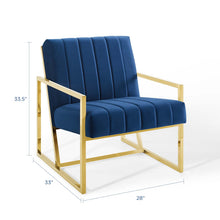 Load image into Gallery viewer, Inspire Channel Tufted Performance Velvet Armchair by Modway