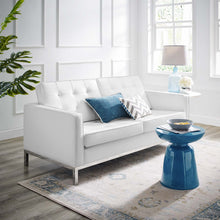 Load image into Gallery viewer, Loft Tufted Vegan Leather Loveseat by Modway