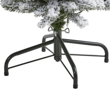 Load image into Gallery viewer, 6' Flocked Pencil Artificial Christmas Tree with 300 Clear Lights