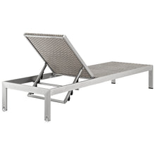 Load image into Gallery viewer, Shore Outdoor Patio Aluminum Rattan Chaise by Modway