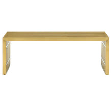 Load image into Gallery viewer, Gridiron Medium Stainless Steel Bench by Modway