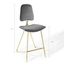 Load image into Gallery viewer, Ponder Performance Velvet Bar Stool by Modway